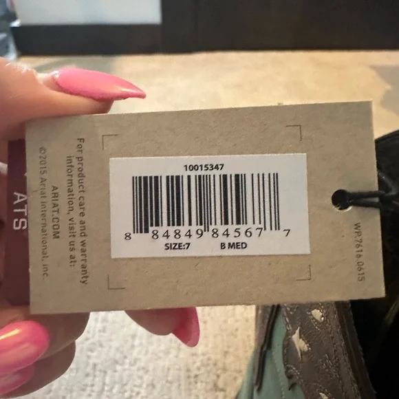 NEW Ariat Zealous Western Boots Size 7B - Picture 8 of 9